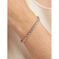 Load image into Gallery viewer, Diamond Accent Mom Charm 14k Rose Gold Plated 7.25&#39;&#39;
