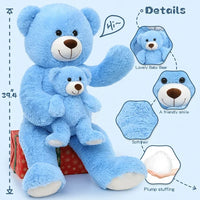 Load image into Gallery viewer, Mommy and Baby Giant Teddy Bear 39&quot; Bear Stuffed Animal Plush Toy
