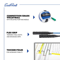 Load image into Gallery viewer, 2-in-1 Volleyball and Badminton Set with Adjustable Net
