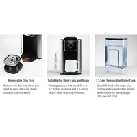 Load image into Gallery viewer, 3-in-1 Single Serve Coffee Maker for K-Cup Pods &amp; Ground Coffee
