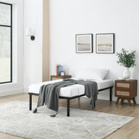 Load image into Gallery viewer, Heavy Duty 14&quot; Steel Slat Platform Bed Frame Twin Full Queen King Size Black
