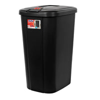 Load image into Gallery viewer, 13.3 Gallon Black Touch Top Kitchen Trash Can
