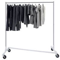 Load image into Gallery viewer, Heavy-Duty Clothing Garment Rack on Wheels - Silver 220 lbs
