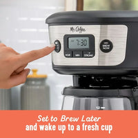 Load image into Gallery viewer, 12-Cup Stainless Steel Programmable Coffee Maker
