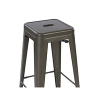 Load image into Gallery viewer, Modern Industrial Metal Barstool Set of 4, 30&quot; Backless Stackable Kitchen &amp; Bar Stools
