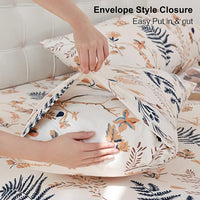 Load image into Gallery viewer, Floral Full Sheet Set - 4 Piece, Soft Microfiber with Extra Deep Pockets
