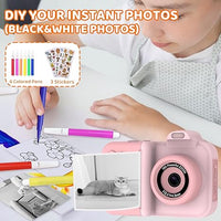Load image into Gallery viewer, Kids Instant Print Camera – 1080P HD Dual-Lens Selfie Cam
