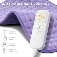 Load image into Gallery viewer, Extra-Large Electric Heating Pad for Back, Neck, Shoulder Pain Relief

