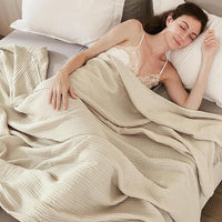 Load image into Gallery viewer, Cotton Throw Blanket 50&quot;x60&quot; - Lightweight &amp; Breathable All-Season

