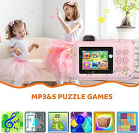 Load image into Gallery viewer, Kids Instant Print Camera – 1080P HD Dual-Lens Selfie Cam
