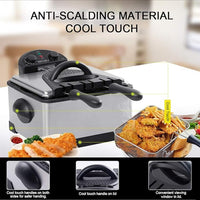 Load image into Gallery viewer, 1700W Stainless Steel Deep Fryer with 3 Baskets
