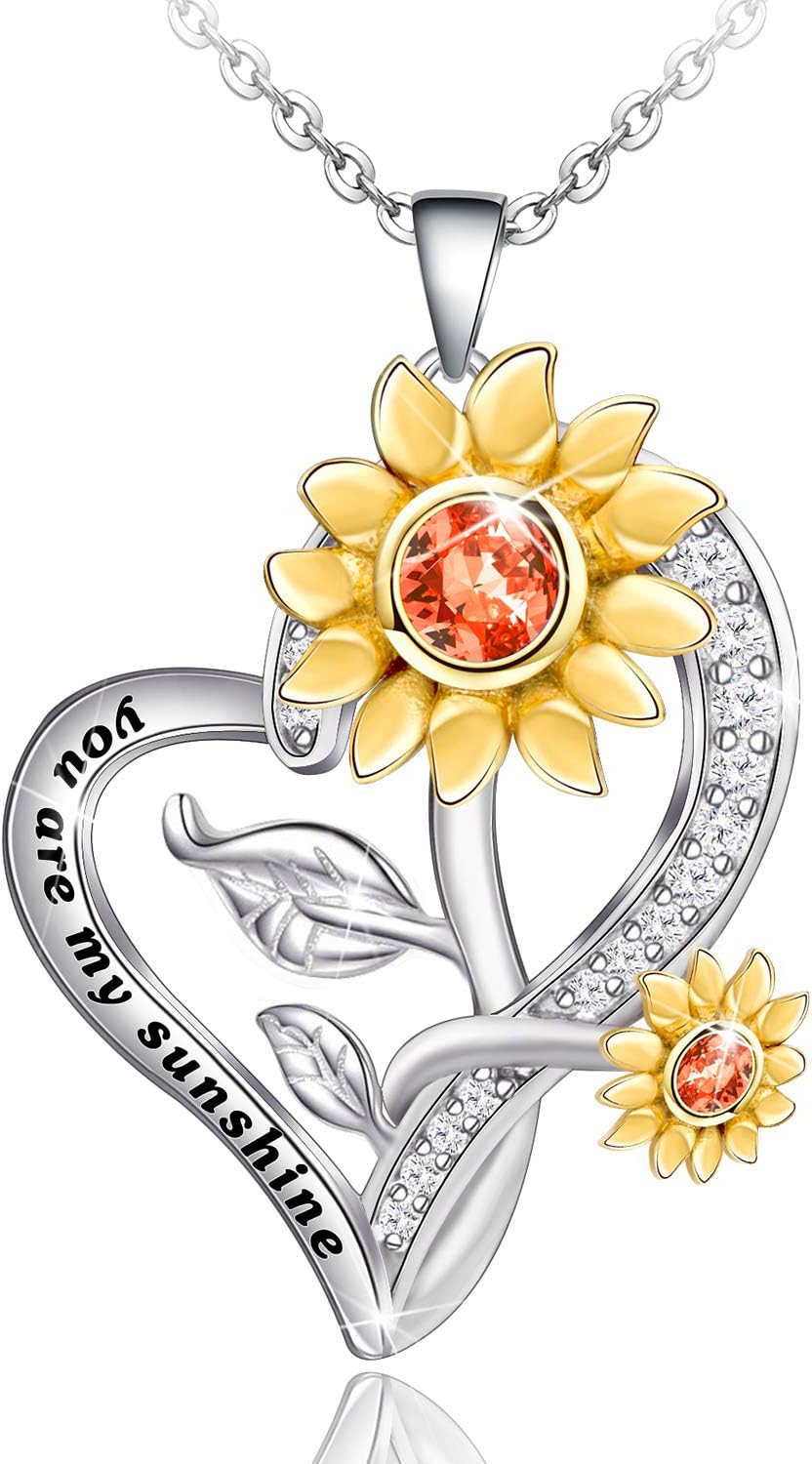 Distance Sunflower Necklace for Women