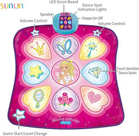Load image into Gallery viewer, Dance Mat for Kids - LED Rhythm Step Pad with 3 Levels, Music &amp; Lights
