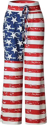 Load image into Gallery viewer, Women&#39;s Floral High Waist Pajama Pants - Comfy Wide Leg Lounge Trousers
