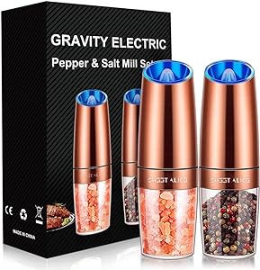 Automatic Gravity Salt and Pepper Grinder Set