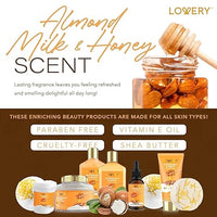 Load image into Gallery viewer, 10-Pc Almond Milk &amp; Honey Spa Gift Basket for Women - Relaxation Set

