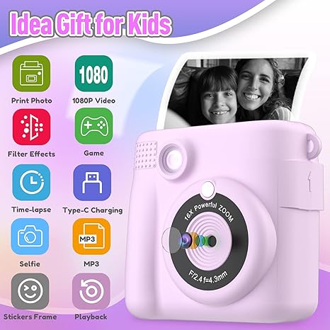 Portable Instant Print Camera