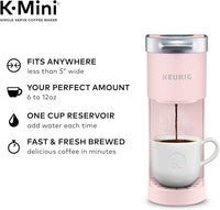 Load image into Gallery viewer, K-Mini Single Serve Coffee Maker - Compact, 6-12 oz. Brew, Dusty Rose
