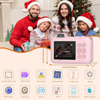 Load image into Gallery viewer, Kids Instant Print Camera – 1080P HD Dual-Lens Selfie Cam
