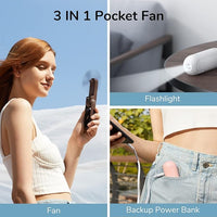 Load image into Gallery viewer, Compact 3-in-1 Handheld Mini Fan
