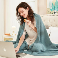Load image into Gallery viewer, Cotton Throw Blanket 50&quot;x60&quot; - Lightweight &amp; Breathable All-Season
