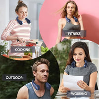 Load image into Gallery viewer, Portable Bladeless Neck Fan - Hands-Free 360° Cooling Fan
