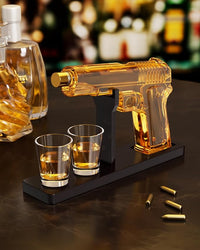 Load image into Gallery viewer, 10.1 Oz Whiskey Decanter Set with 2 Glasses
