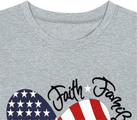 Load image into Gallery viewer, Patriotic Women&#39;s American Flag Shirt | Short Sleeve July 4th Top S-XXL
