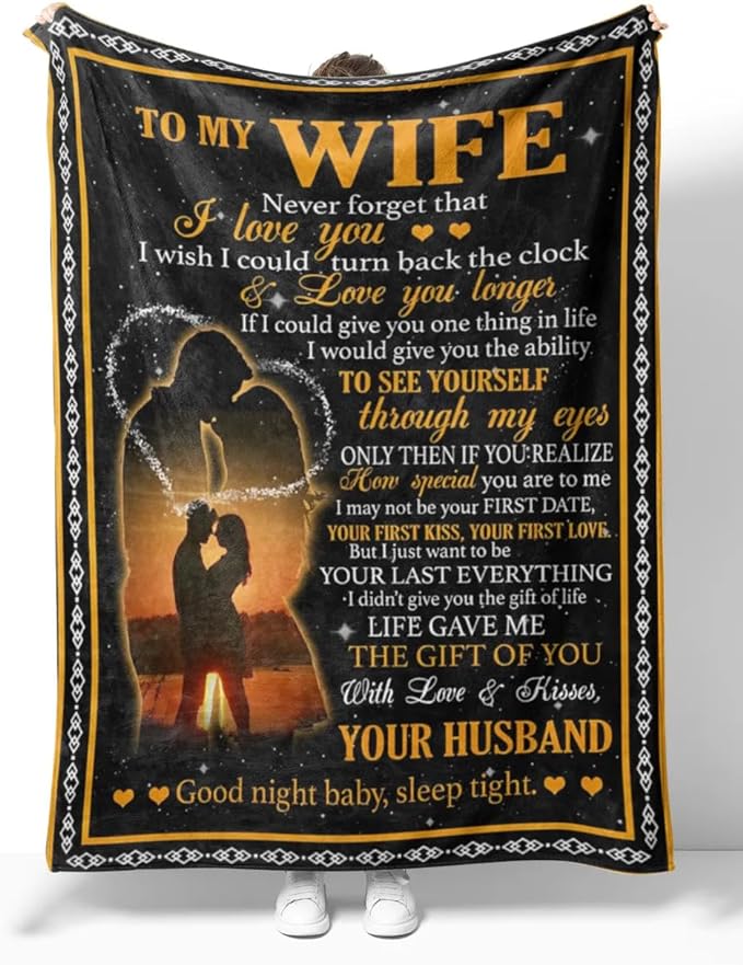 Personalized to My Wife Never Forget That Love You Blanket - Love Letters to Wife from Husband