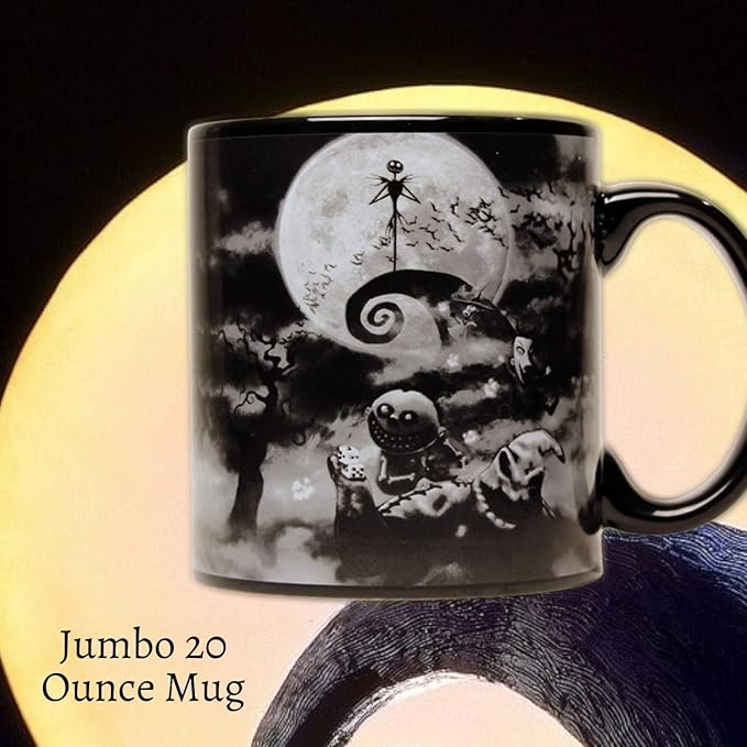 20oz Disney Oogie Boogie & Jack Skellington Ceramic Mug