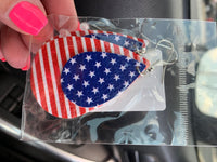 Load image into Gallery viewer, Festive 4th of July Star-Spangled Drop Earrings - Patriotic USA Jewelry Gift
