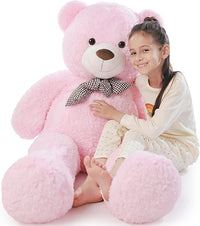 Load image into Gallery viewer, Giant 4Ft Pink Teddy Bear - Soft Plush Toy for All Ages &amp; Occasions
