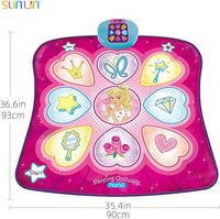 Load image into Gallery viewer, Dance Mat for Kids - LED Rhythm Step Pad with 3 Levels, Music &amp; Lights
