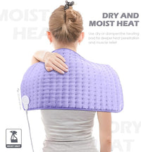 Load image into Gallery viewer, Extra-Large Electric Heating Pad for Back, Neck, Shoulder Pain Relief
