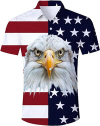 Load image into Gallery viewer, Men&#39;s Hawaiian Button Down Shirt - Short Sleeve Novelty Summer Top
