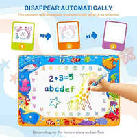 Load image into Gallery viewer, Large Water Doodle Mat - Reusable Kids Drawing &amp; Educational Toy
