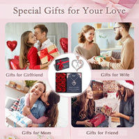 Load image into Gallery viewer, Rose Initial Heart Necklaces for Women
