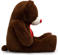 Load image into Gallery viewer, 36&quot; Giant Teddy Bear - Plush Toy with Red Ribbon, Perfect Gift
