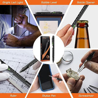 Load image into Gallery viewer, 9 in 1 Multitool Pen LED Flashlight Stylus Screwdriver Gift for Him
