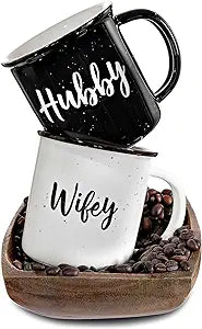 Load image into Gallery viewer, Wifey Hubby Mugs Set of 2 Coffee Mug
