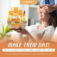 Load image into Gallery viewer, 10-Pc Almond Milk &amp; Honey Spa Gift Basket for Women - Relaxation Set
