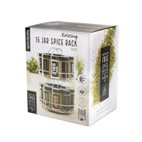 Load image into Gallery viewer, 16-Jar Rotating Spice Rack with Essential Spices
