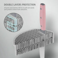 Load image into Gallery viewer, Pink Knife Block Set with Universal Holder
