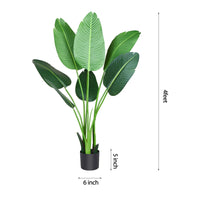 Load image into Gallery viewer, Tropical Paradise Artificial Bird of Paradise Plant - 4ft Fake Palm Tree
