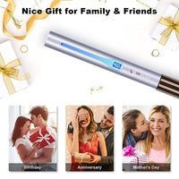 Load image into Gallery viewer, Round Flat Iron for Hair, Infrared Hair Iron 2 in 1
