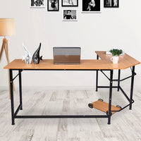 Load image into Gallery viewer, Space-Saving L-Shaped Computer Desk for Home Office Workstation
