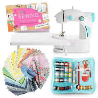 Load image into Gallery viewer, Virtu Mini Portable Sewing Machine Kit for Beginner (122 Piece)
