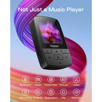 Load image into Gallery viewer, Mini Bluetooth MP3 Player 64GB TF Card HiFi Sound Portable Music Player with Clip
