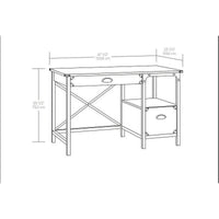 Load image into Gallery viewer, Rustic Country Desk - Weathered Pine Finish
