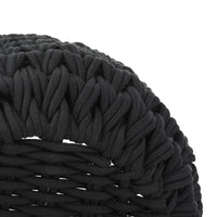 Load image into Gallery viewer, Large Black Decorative Storage Basket 18.9&quot;x18.9&quot;x14.96
